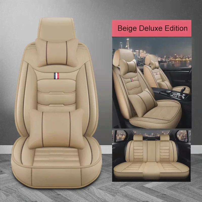 Кожаный 5-местный универсальный чехол для сиденья Four Seasons для Dodge Durango, Challenger, Charger, Journey, Avenger, Ram 1500