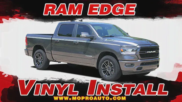 2019 2020 Dodge Ram Stripes   Ram EDGE Decals   Vinyl Graphics Installation of Dodge Ram Vinyl Graph