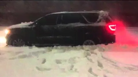 2014 Dodge Durango in snow