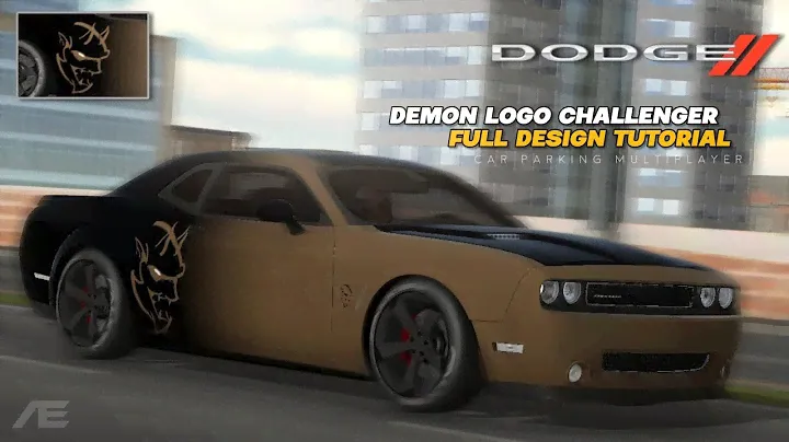 Dodge Challenger with demon logo | full design tutorial | Car Parking Multiplayer...