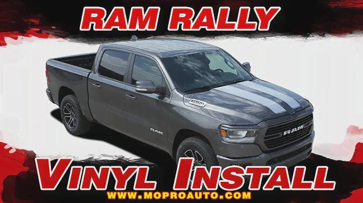2019 2020 Dodge Ram Stripes   Ram RALLY Decals   Vinyl Graphics Installation of Dodge Ram Vinyl Grap