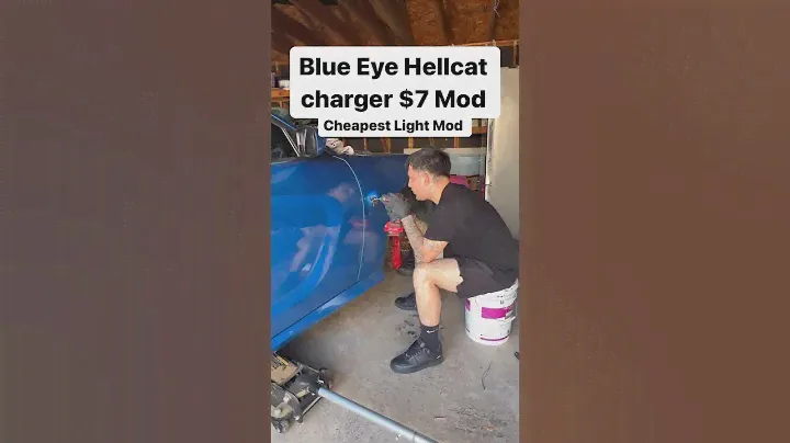 How to wire a Blue LED diode to Hellcat emblem Watch full tutorial on my channel #blueeyehellcat