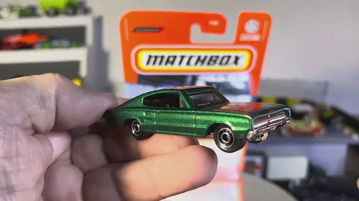 Matchbox  beautiful  1966  green dodge charger