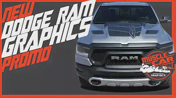 2020 Dodge Ram Rebel Hood & Side Stripe Decals New for 2020 Dodge Ram 1500 Vinyl Graphics